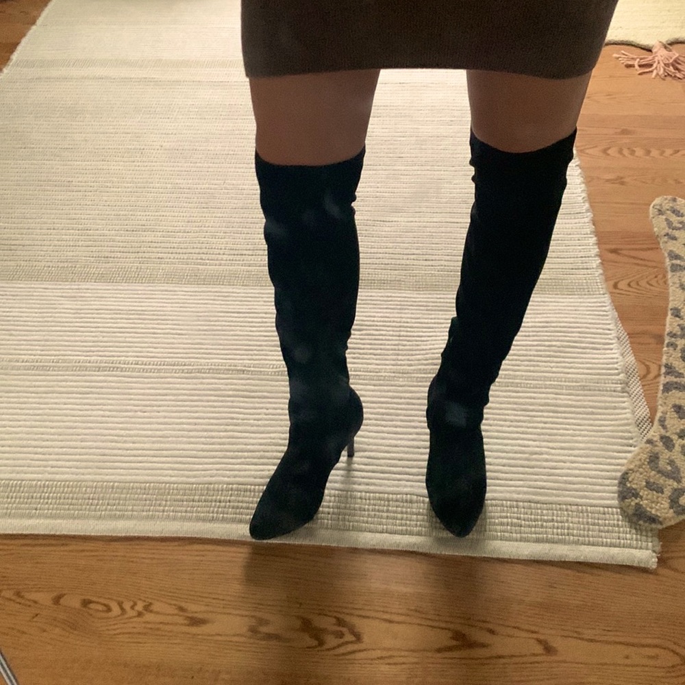 Cole Haan Suede Heeled Boots